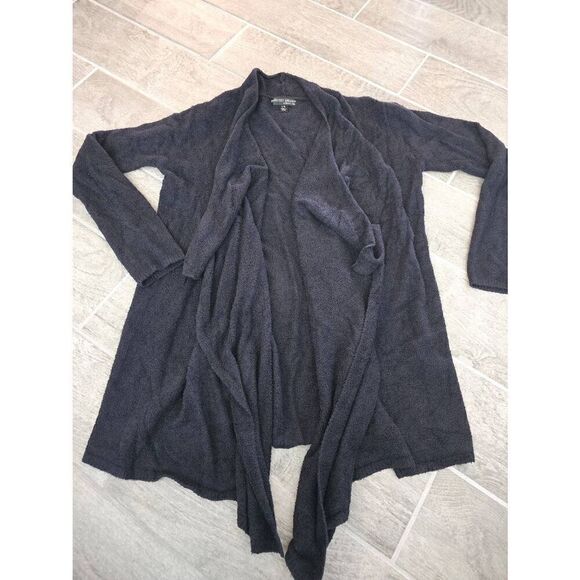 Barefoot Dreams Cozy Chic Open Front Cardigan Black Size L/XL - Picture 1 of 8